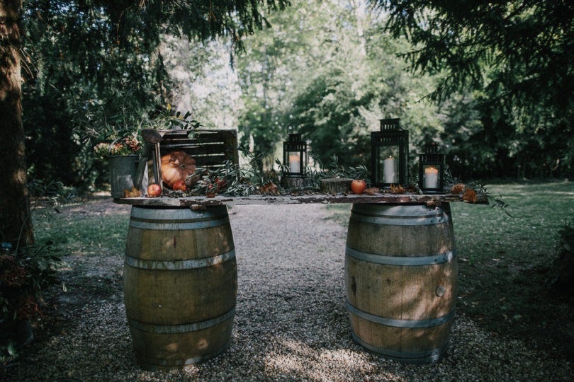 Un mariage à Bordeaux sur le thème de l'automne - A découvrir sur le blog mariage www.lamarieeauxpiedsnus.com - Photos : Stephen Liberge