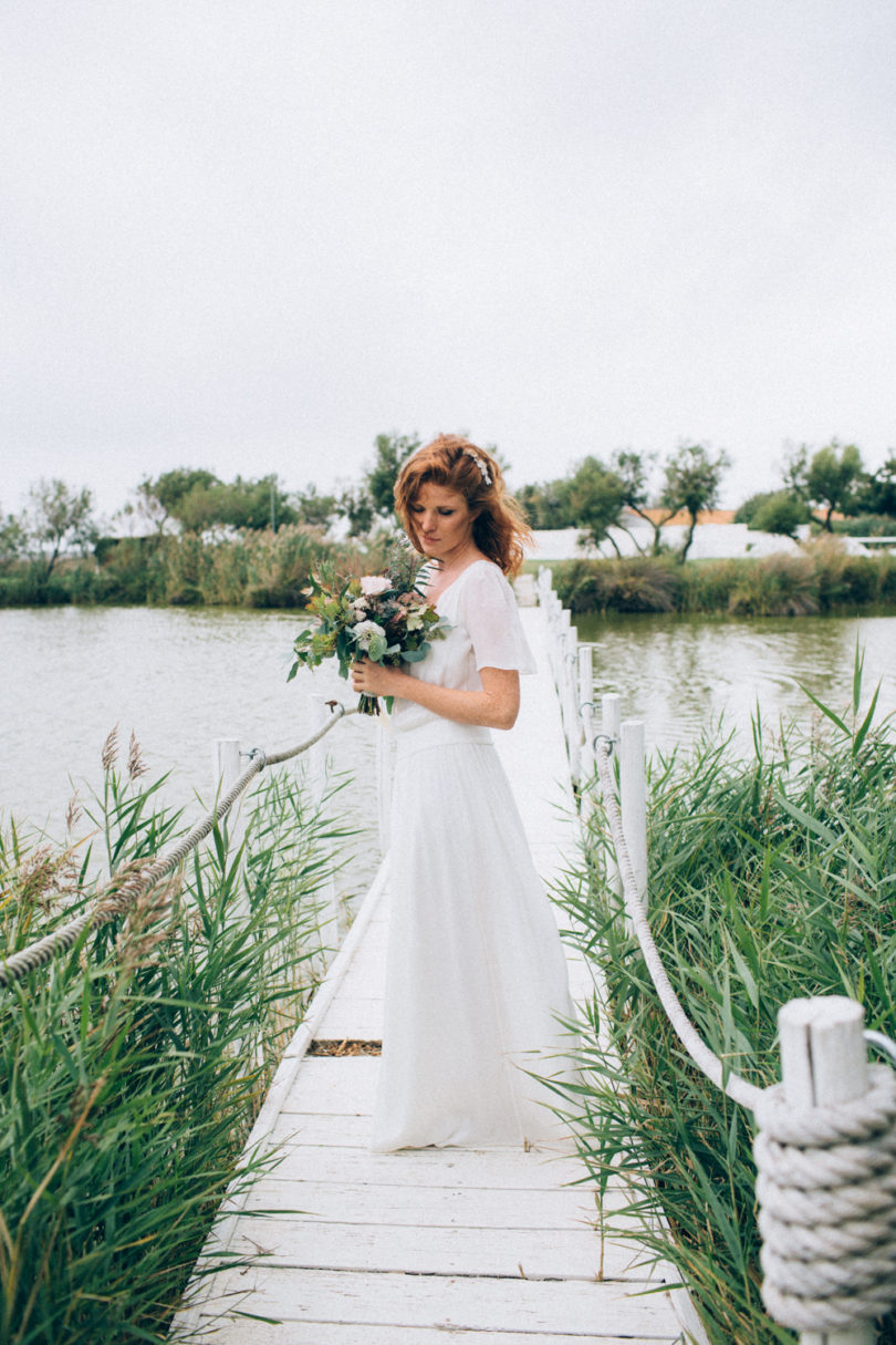 Un mariage en Camargue - Inspiration - Un shooting à découvrir sur le blog mariage www.lamarieeauxpiedsnus.com - Photos : Ingrid Lepan - Robe : Stephanie Wolff - Organisation : Daylove Event