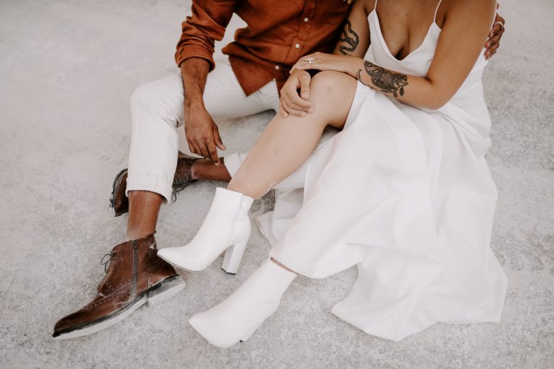 Un mariage dans une carrière - Photos : Bel Esprit - Décoration et fleurs : Majenia - Blog mariage : La mariée aux pieds nus