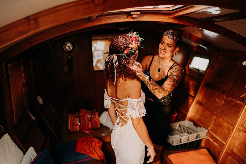 Un mariage sur un catamaran en Guadeloupe - Photos : Camille Brignol - Blog mariage : La mariée aux pieds nus