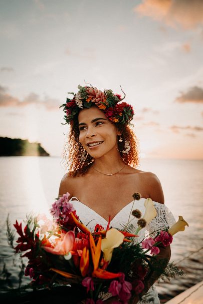 Un mariage sur un catamaran en Guadeloupe - Photos : Camille Brignol - Blog mariage : La mariée aux pieds nus