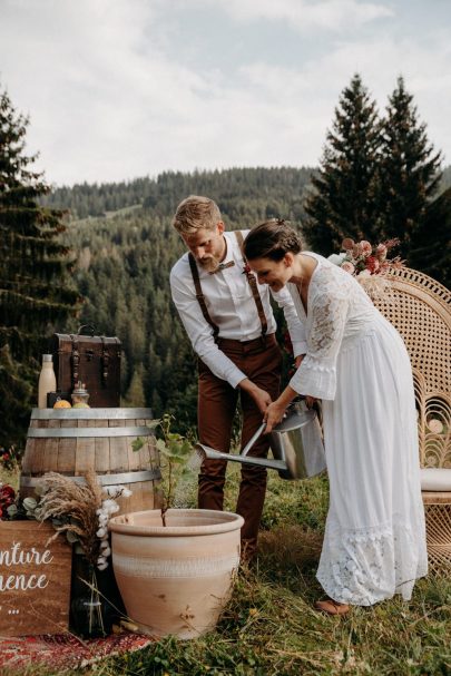 Un mariage dans un chalet de Haute-Savoie - Photos : Le Labo N°3 - Blog mariage : La mariée aux pieds nus