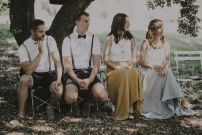 Un mariage champêtre en vert et blanc aux Domaines de Patras en Provence - A découvrir sur le blog mariage www.lamarieeauxpiedsnus.com - Photos : Lorenzo Accardi