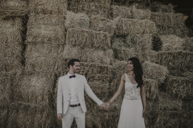 Un mariage champêtre en vert et blanc aux Domaines de Patras en Provence - A découvrir sur le blog mariage www.lamarieeauxpiedsnus.com - Photos : Lorenzo Accardi