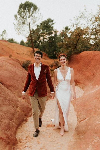 Un mariage au coeur du Colorado Provençal - Photos : Anne Sophie Benoit - Blog mariage : La mariée aux pieds nus