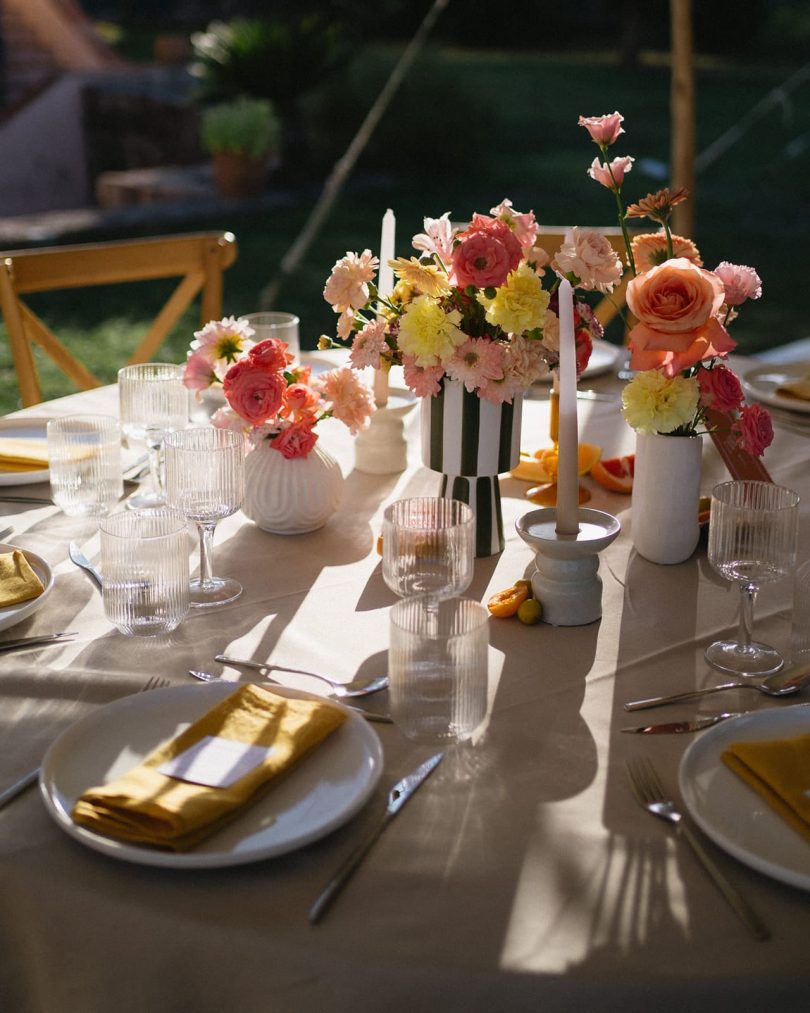 Un mariage coloré à La Bastide Verez en Provence - Photos : Laurine Bailly - Blog mariage : La mariée aux pieds nus