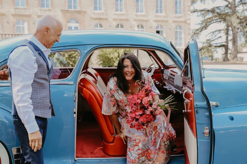 Un mariage coloré au Château de Tauziès dans le Tarn - Photos : Meryl M Photographie - Blog mariage : La mariée aux pieds nus