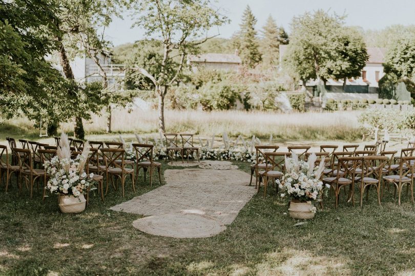 Un mariage pastel à La dîme de Giverny en Normandie - Photos : Madame B - Blog mariage : La mariée aux pieds nus