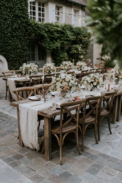 Un mariage pastel à La dîme de Giverny en Normandie - Photos : Madame B - Blog mariage : La mariée aux pieds nus