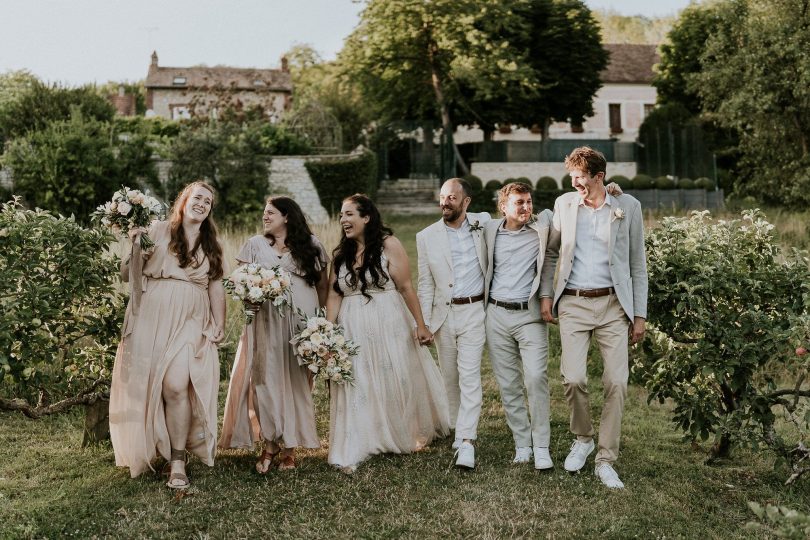 Un mariage pastel à La dîme de Giverny en Normandie - Photos : Madame B - Blog mariage : La mariée aux pieds nus