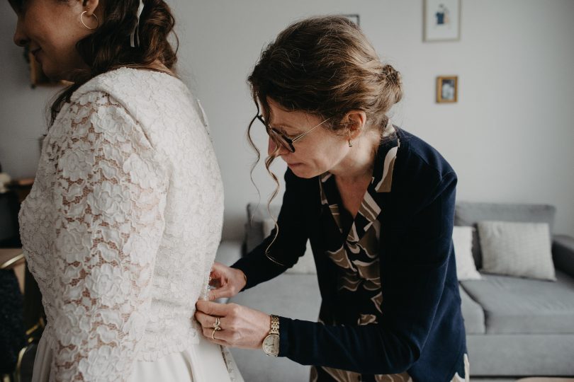 Témoignage : Faire sa robe de mariée avec sa maman - Blog mariage : La mariée aux pieds nus