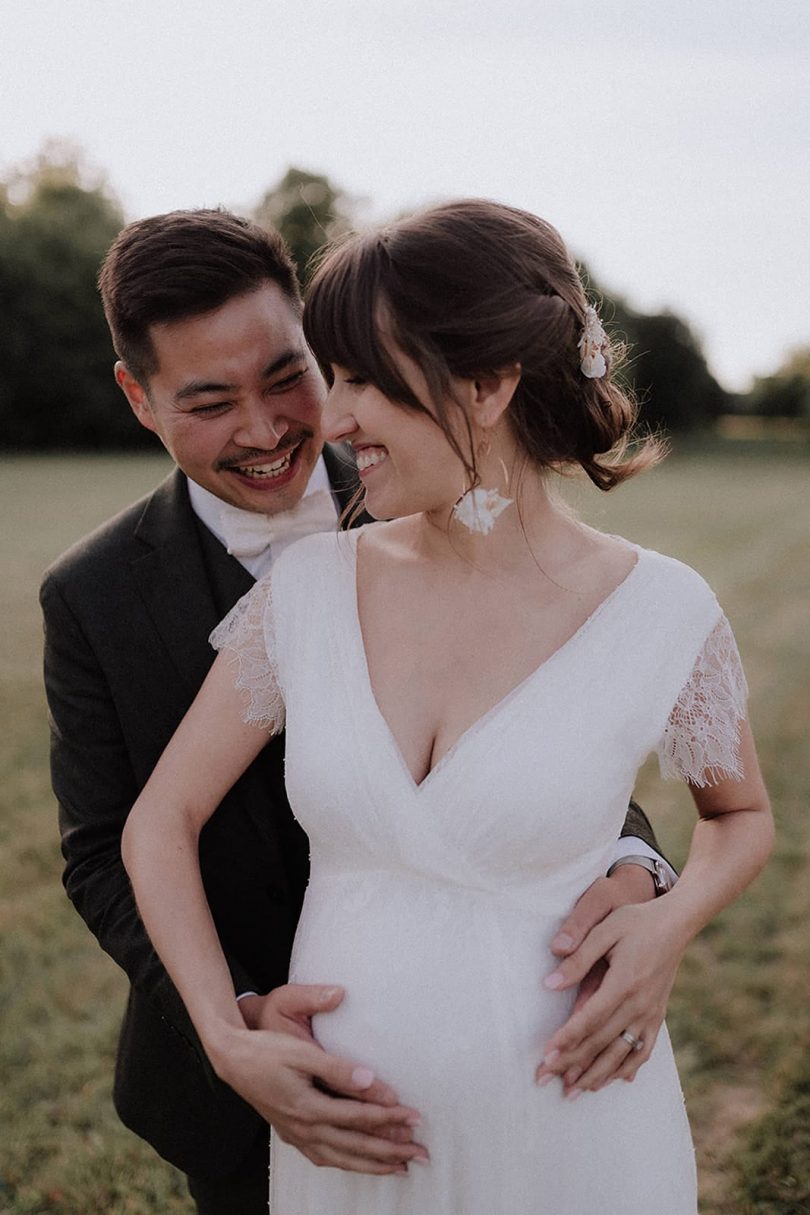 Un mariage élégant au Château de Dangu en Normandie - Photos : Lika Banshoya - Blog mariage : La mariée aux pieds nus