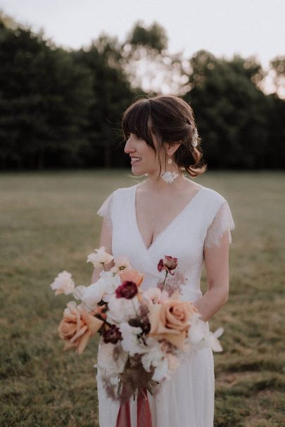 Un mariage élégant au Château de Dangu en Normandie - Photos : Lika Banshoya - Blog mariage : La mariée aux pieds nus