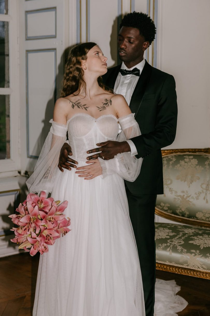 Un mariage au Château de Vézins - Photographe : Julia Allio - Décoration : Les Nanas Studio Floral - Blog mariage : La mariée aux pieds nus