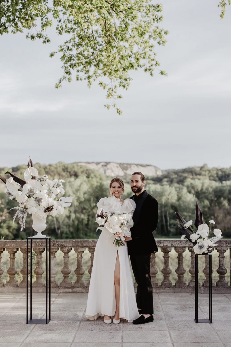 Un mariage élégant en noir et blanc au Domaine Walbaum - Photos : Gwen Dumoulin - Blog mariage : La mariée aux pieds nus