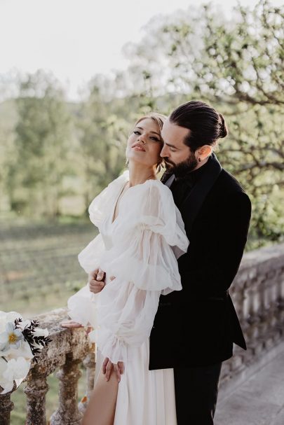 Un mariage élégant en noir et blanc au Domaine Walbaum - Photos : Gwen Dumoulin - Blog mariage : La mariée aux pieds nus