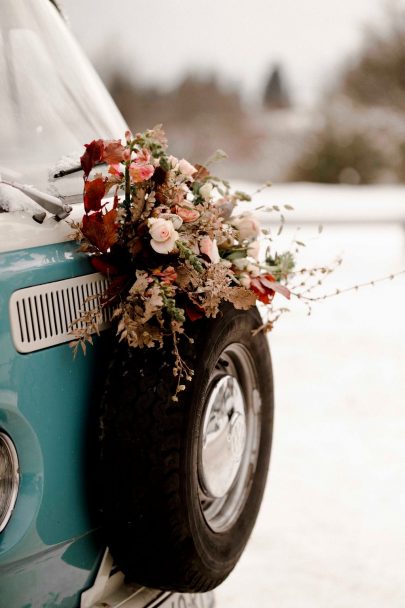 Un elopement bohème en hiver dans la neige - Photos : Solveig et Ronan - Blog mariage : La mariée aux pieds nus