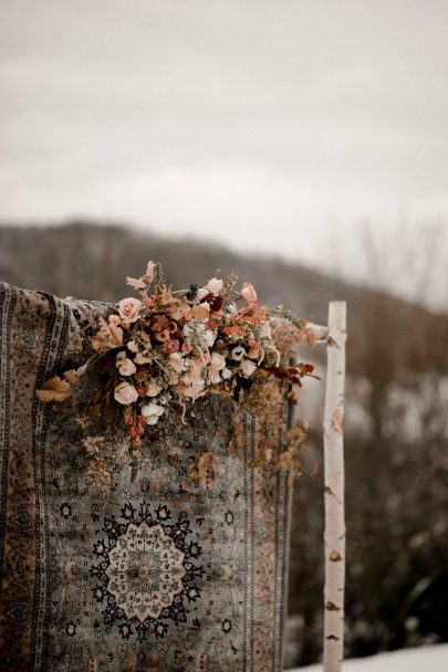 Un elopement bohème en hiver dans la neige - Photos : Solveig et Ronan - Blog mariage : La mariée aux pieds nus