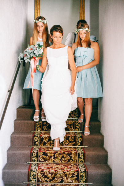 Un mariage corail et vert d'eau dans le Finistère à découvrir sur le blog mariage www.lamarieeauxpiedsnus.com - Photos : Sophie Delaveau