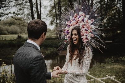 Un mariage folk dans la forêt - La mariée aux pieds nus