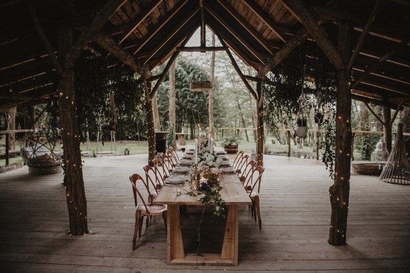 Un mariage folk dans la forêt - La mariée aux pieds nus