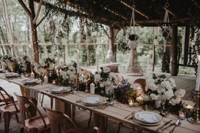 Un mariage folk dans la forêt - La mariée aux pieds nus