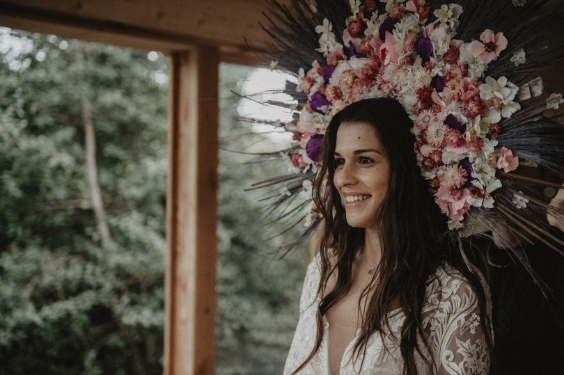 Un mariage folk dans la forêt - La mariée aux pieds nus