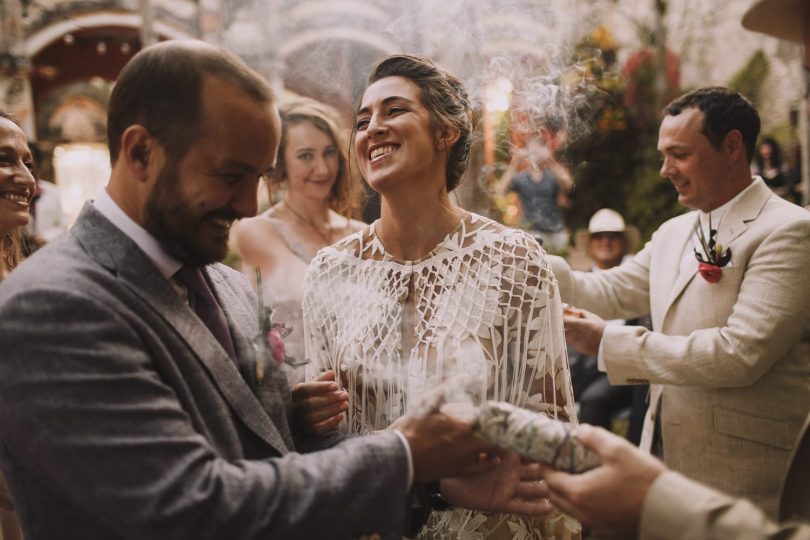 Un mariage dans une hacienda au Mexique - Photos : Jérémy Boyer - Robe : Rue de Seine - Blog mariage : La mariée aux pieds nus