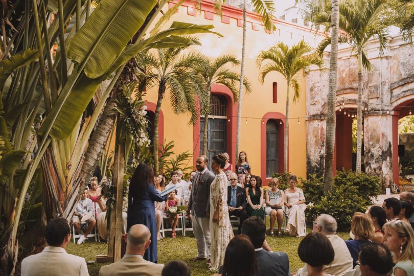 Un mariage dans une hacienda au Mexique - Photos : Jérémy Boyer - Robe : Rue de Seine - Blog mariage : La mariée aux pieds nus