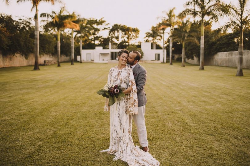 Un mariage dans une hacienda au Mexique - Photos : Jérémy Boyer - Robe : Rue de Seine - Blog mariage : La mariée aux pieds nus