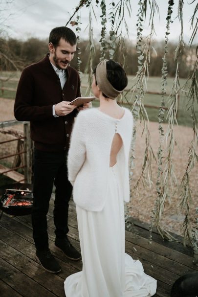 Un mariage éco-responsable en hiver - Photographe : Aurélien Bretonnière - Blog mariage : La mariée aux pieds nus