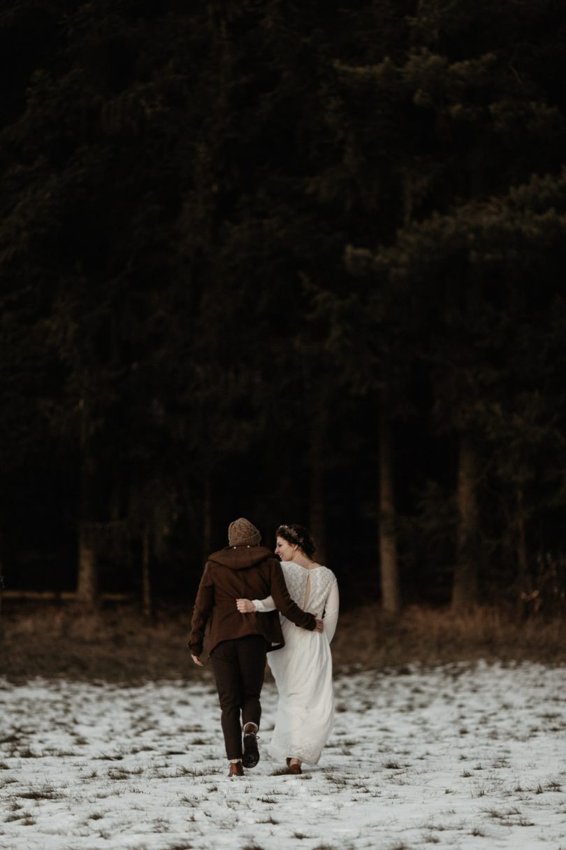 Un mariage en hiver sous la neige en Alsace - Photos : Capyture - Blog mariage : La mariée aux pieds nus