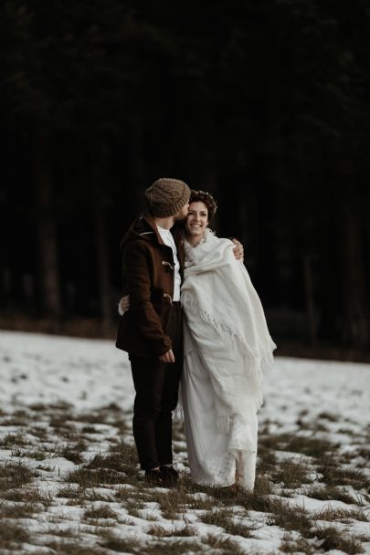 Un mariage en hiver sous la neige en Alsace - Photos : Capyture - Blog mariage : La mariée aux pieds nus