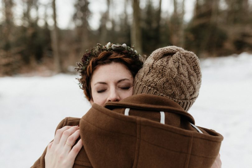 Un mariage en hiver sous la neige en Alsace - Photos : Capyture - Blog mariage : La mariée aux pieds nus