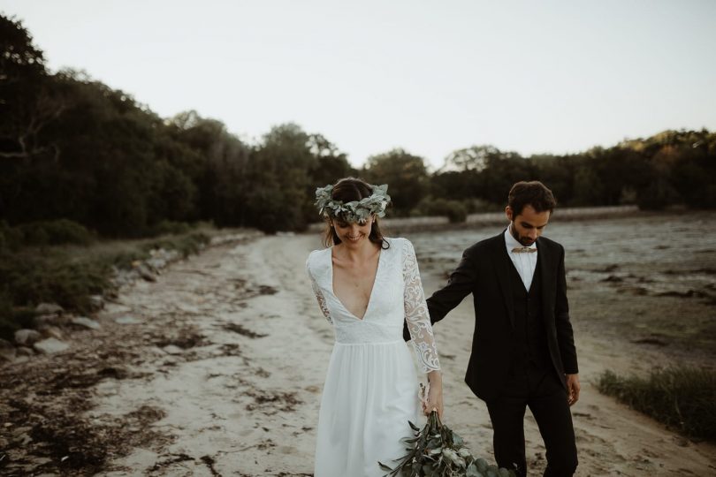 Un mariage au Domaine du Guerric sur l'Île aux Moines - Photos : Aurélien Bretonnière - Blog mariage : La mariée aux pieds nus