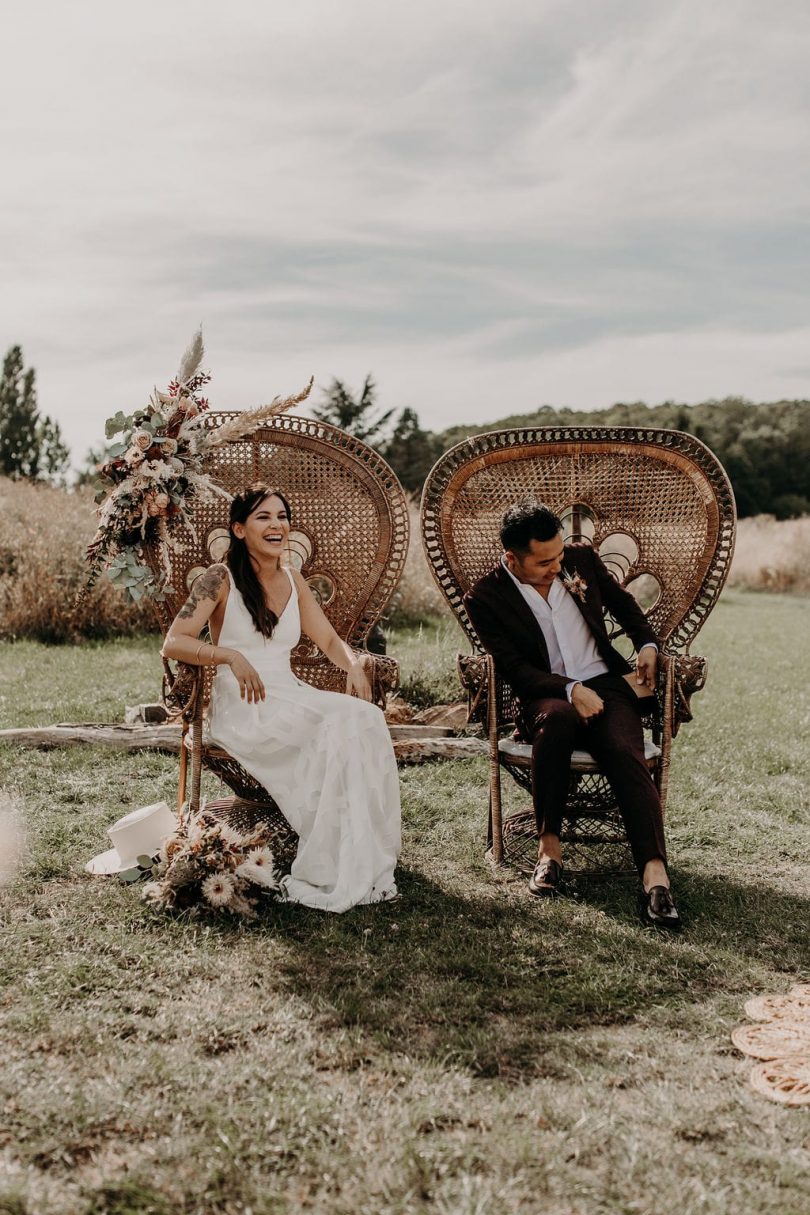 Un mariage bohème-folk et indus au Domaine des Bonnes Joies - Photos : Yoris Photographer - Blog mariage : La mariée aux pieds nus