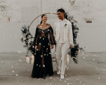 Un mariage indus en noir et blanc - Photos : Alejandra Loaiza - Blog mariage : La mariée aux pieds nus