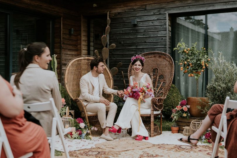 Un mariage intime et coloré - Photos : Madame B Photographie - Blog mariage : La mariée aux pieds nus