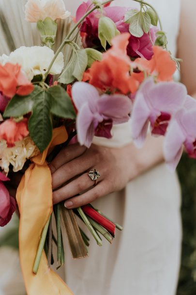 Un mariage intime et coloré - Photos : Madame B Photographie - Blog mariage : La mariée aux pieds nus