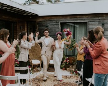 Un mariage intime et coloré - Photos : Madame B Photographie - Blog mariage : La mariée aux pieds nus
