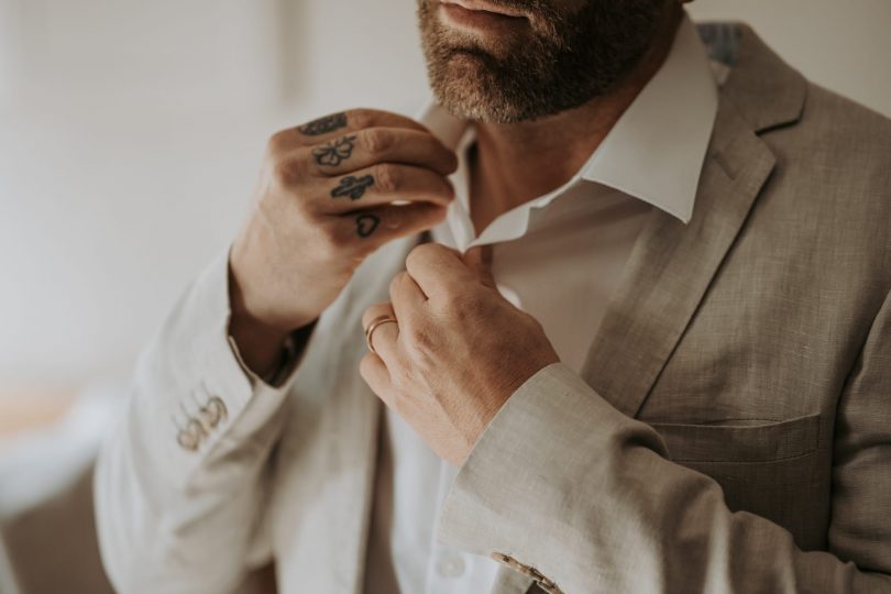 Un mariage minimaliste en blanc au Moulin des Gaffins - Photos : Ninon Duret - Blog mariage : La mariée aux pieds nus