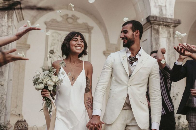 Un mariage minimaliste en blanc - Photos : Sandie Boloto - Blog mariage : La mariée aux pieds nus
