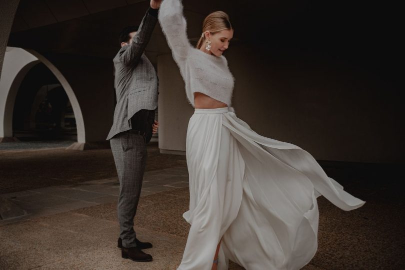 Un mariage moderne en blanc à Bordeaux - Photos : Clea Photographe - Blog mariage : La mariée aux pieds nus