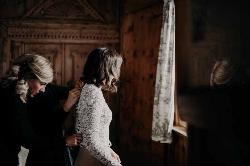 Un mariage sous la neige en Autriche - La mariée aux pieds nus