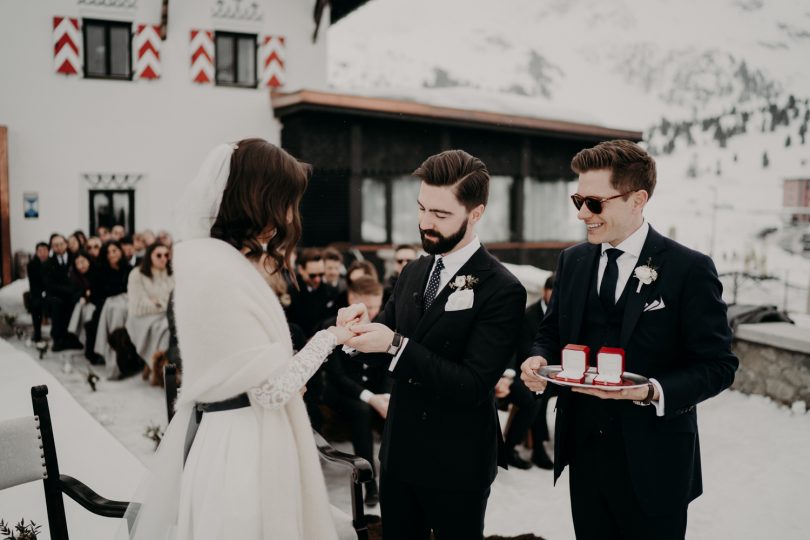 Un mariage sous la neige en Autriche - La mariée aux pieds nus