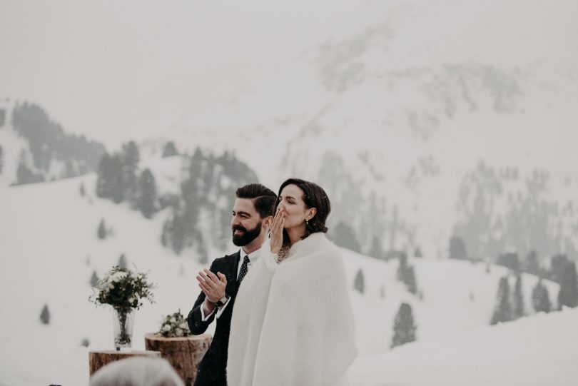 Un mariage sous la neige en Autriche - La mariée aux pieds nus