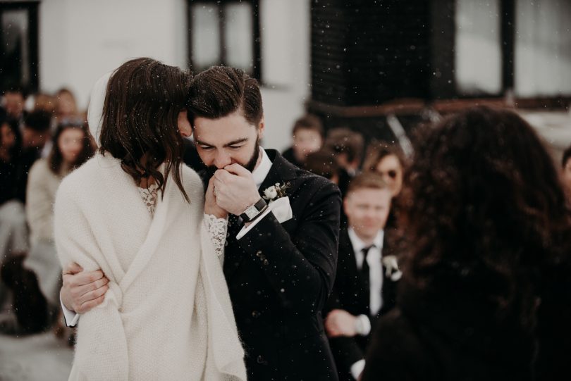 Un mariage sous la neige en Autriche - La mariée aux pieds nus