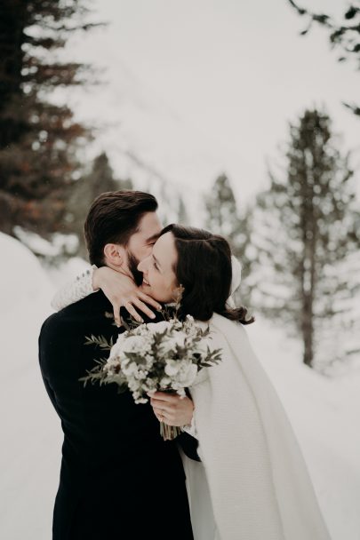 Un mariage sous la neige en Autriche - La mariée aux pieds nus