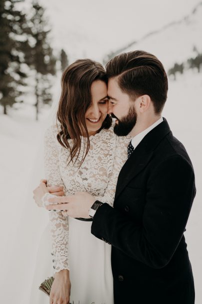 Un mariage sous la neige en Autriche - La mariée aux pieds nus