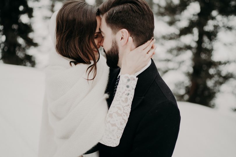 Un mariage sous la neige en Autriche - La mariée aux pieds nus